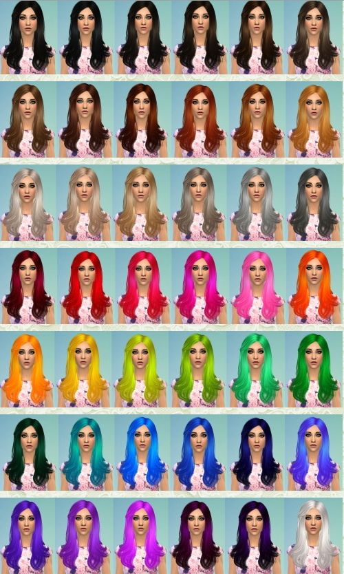 the sims 4 hair color mod yellow